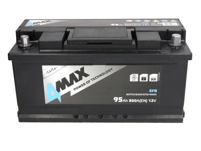Akumulator 4MAX 95Ah/850A 12V Start&Stop EFB D+