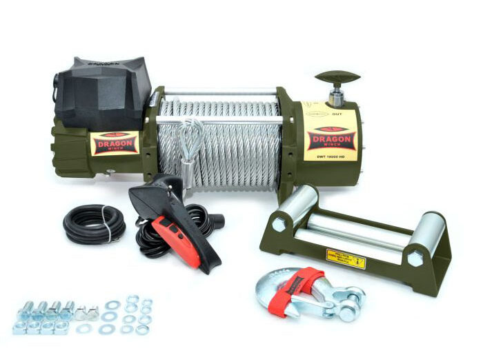 Električno vitlo 24V 8165kg 7.8ks Dragon Winch