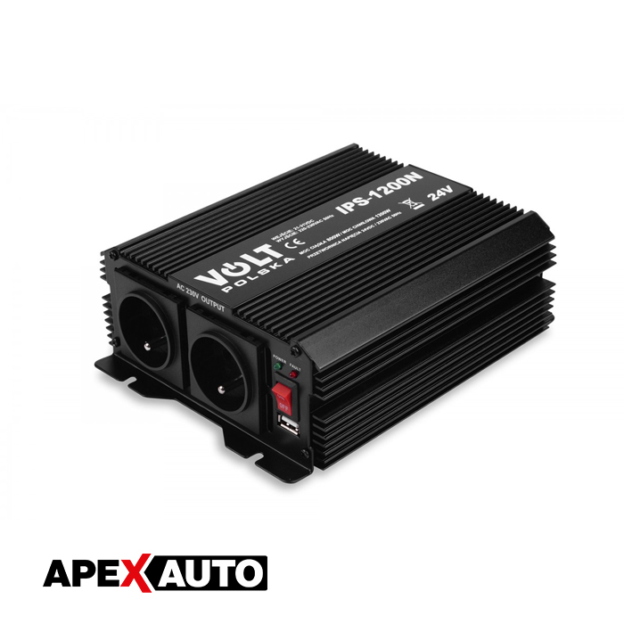 Pretvarač napona 24/230V 800-1200W+USB Volt Polska