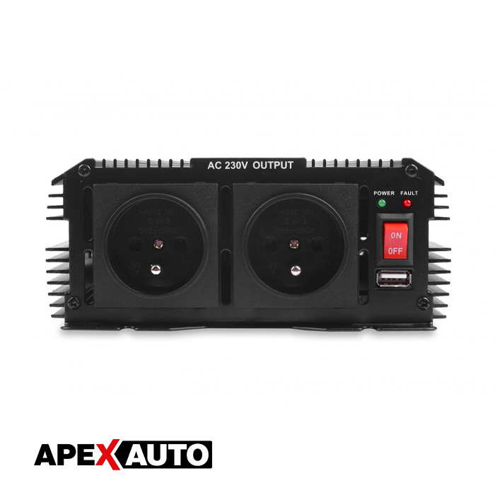 Pretvarač napona 24/230V 800-1200W+USB Volt Polska