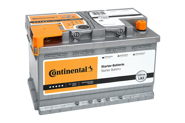 Akumulator Continental 70Ah 680 A D+