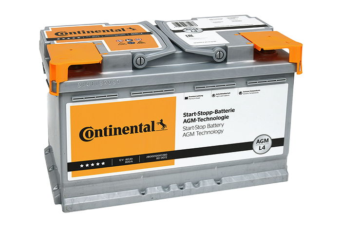 Akumulator Continental 80Ah 800 A D+ AGM Start Stop