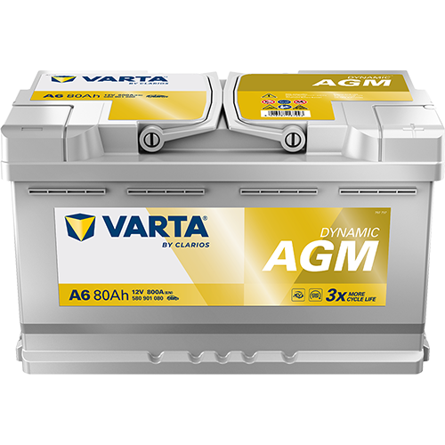 Akumulator Varta 80Ah 800 A D+ AGM Start Stop