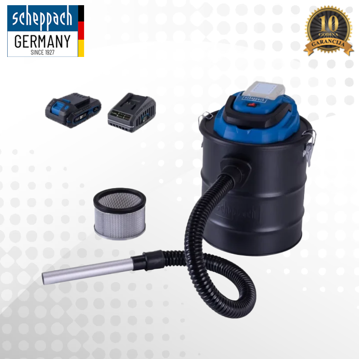 Scheppach aku usisivač za pepeo IXES C-AVC15-X – SET S 1x2Ah