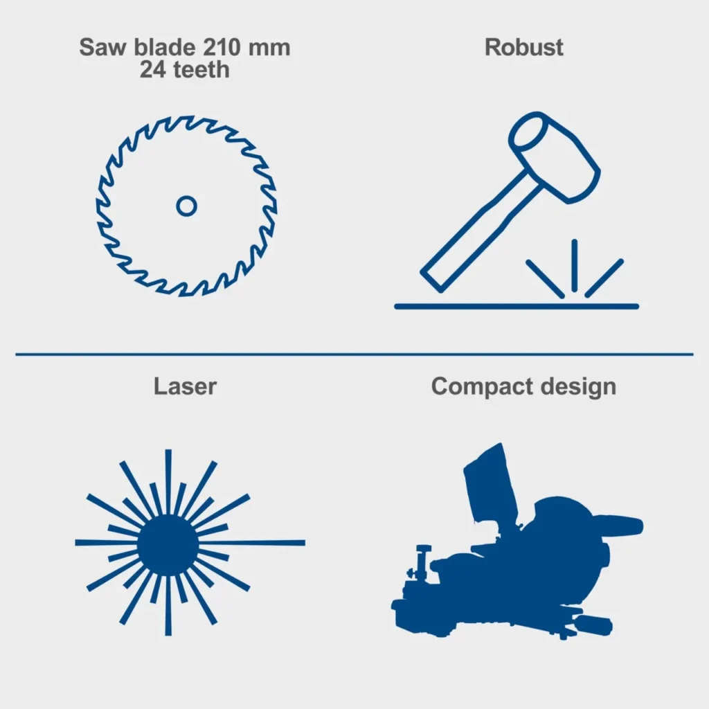Scheppach preklopna nagibna pila HM210L 210mm