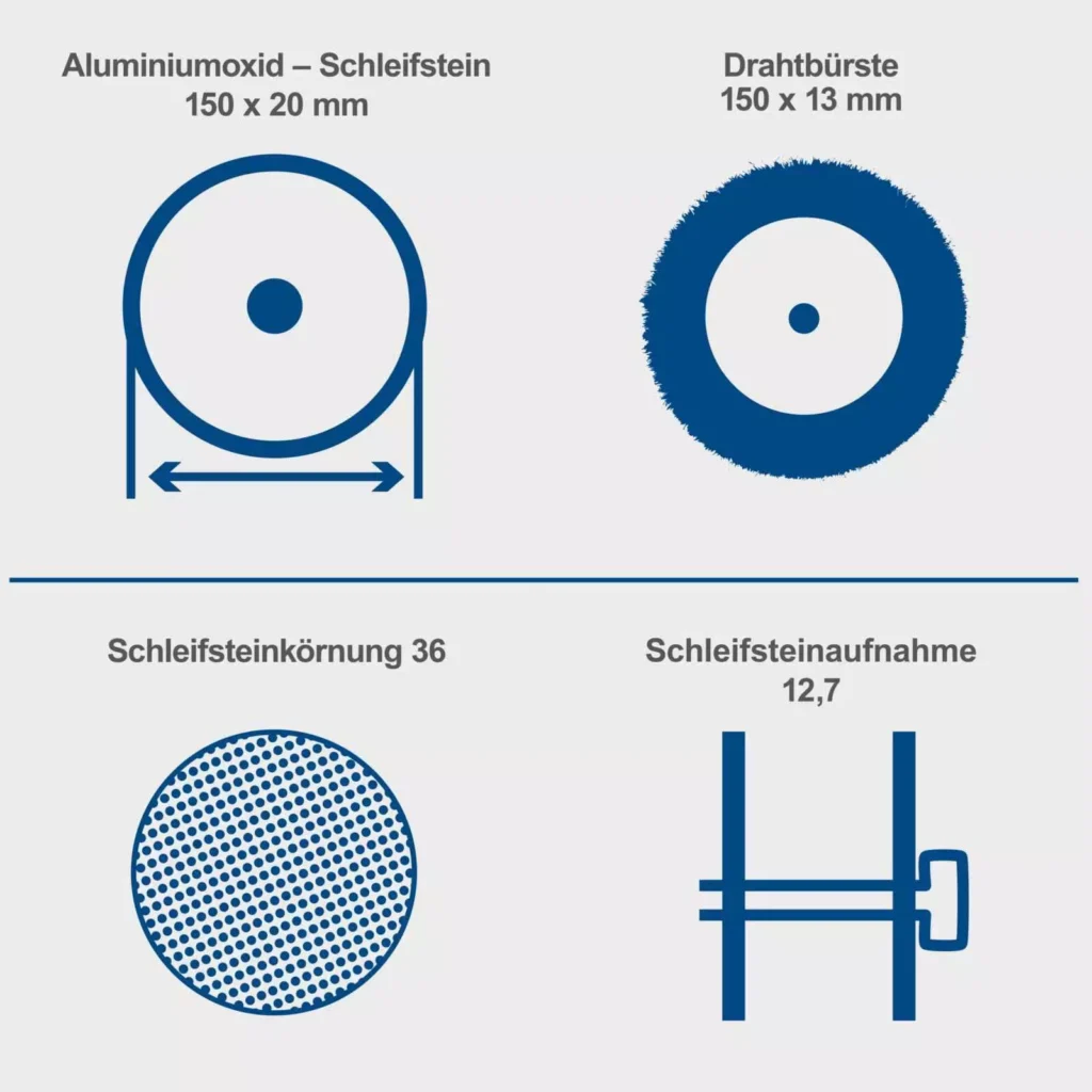Scheppach stona dvostrana brusilica SM150LB